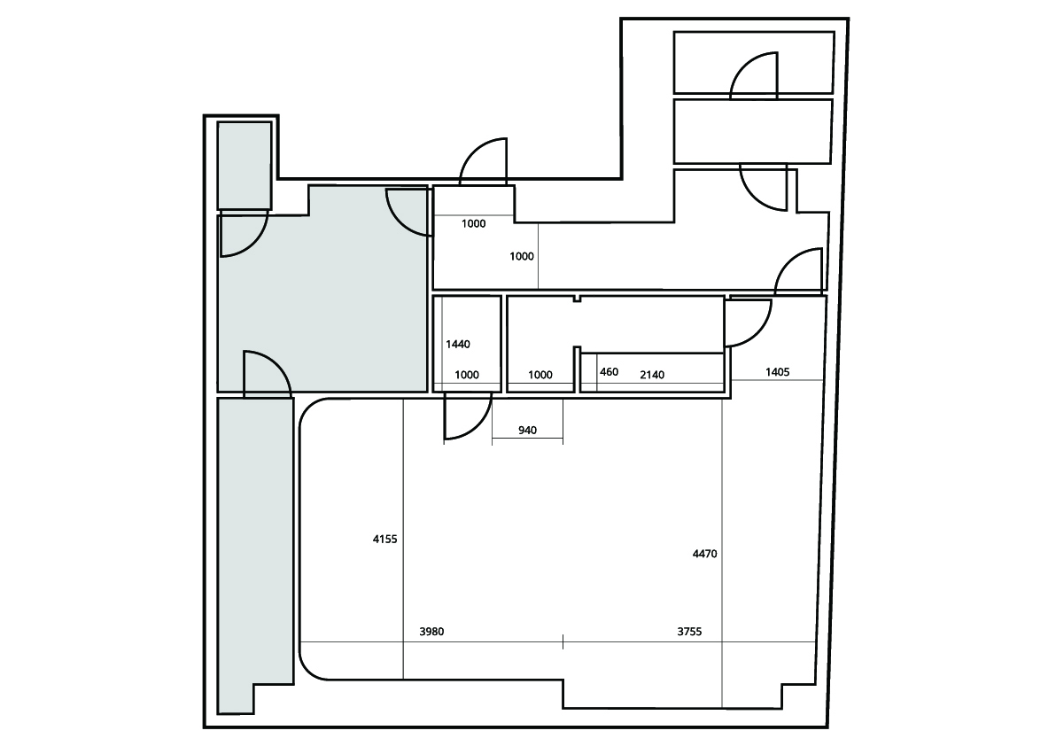 STUDIO 4696(シロクロ)青山店の図面1