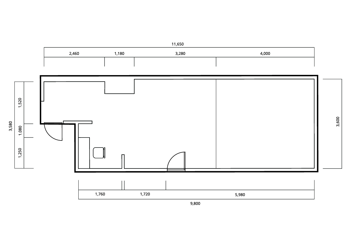 STUDIO 4696(シロクロ)横浜店の図面1