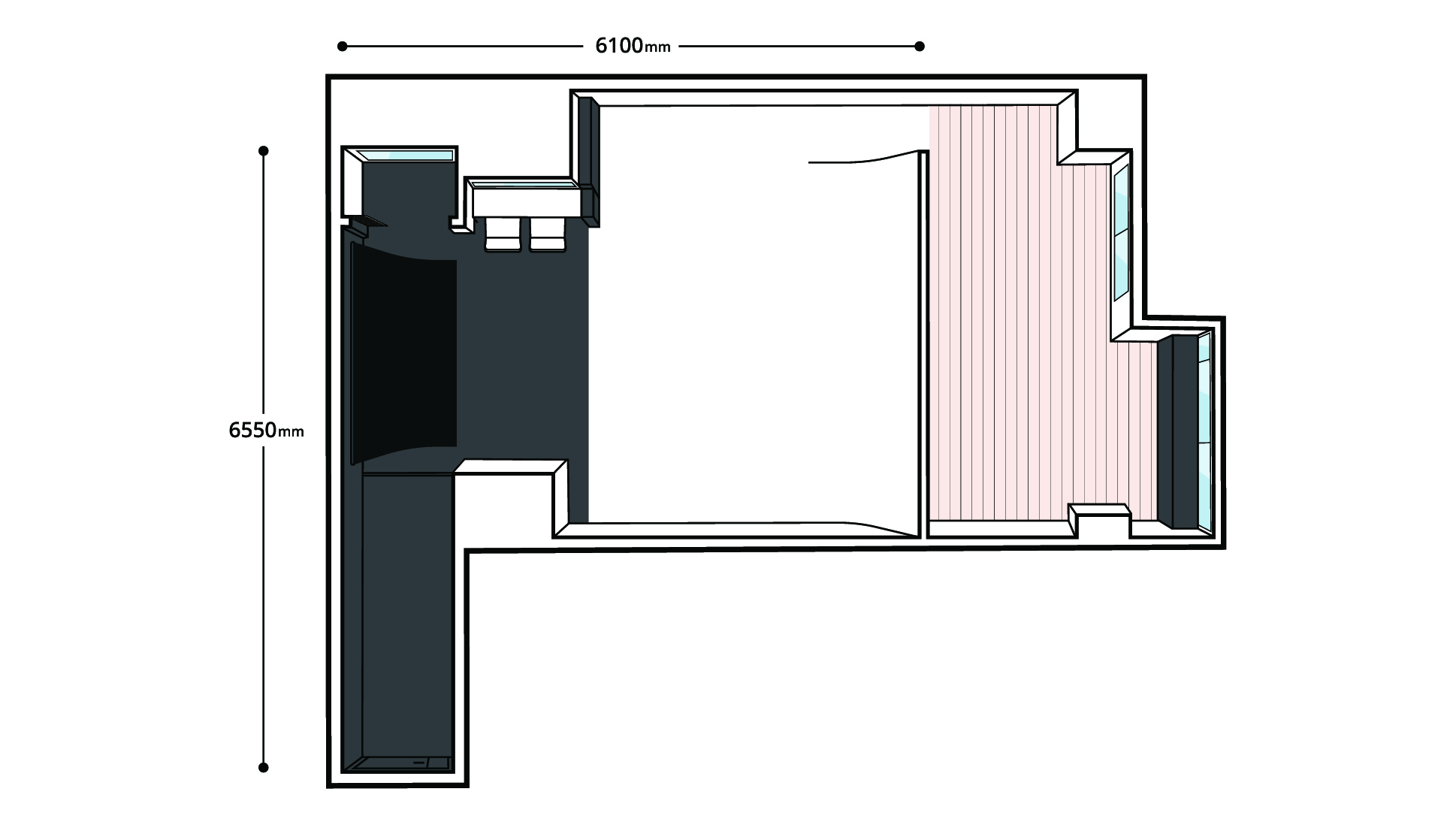 STUDIO 4696(シロクロ)川崎店の図面1
